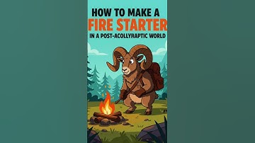 How to Make a Fire Starter in a Post-Apocalyptic World #shorts
