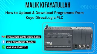 How to Upload & Download Programme from Koyo DirectLogic PLC