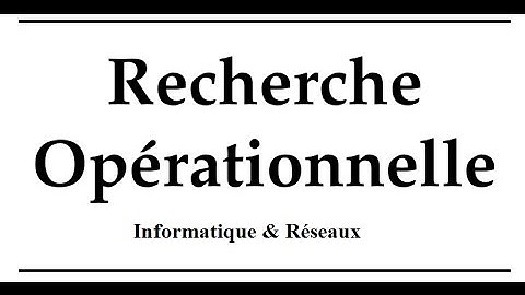 Recherche Opérationnelle - Programme Linéaire Simplexe Lexique Partie 2