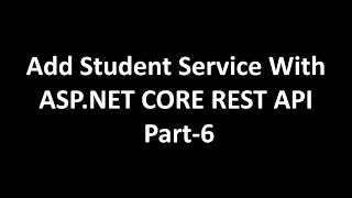 CRUD Operation in Angular With ASP.NET CORE RESTfull API | Part-6