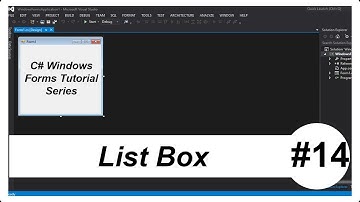 C# Windows Forms Tutorial #14 - List Box
