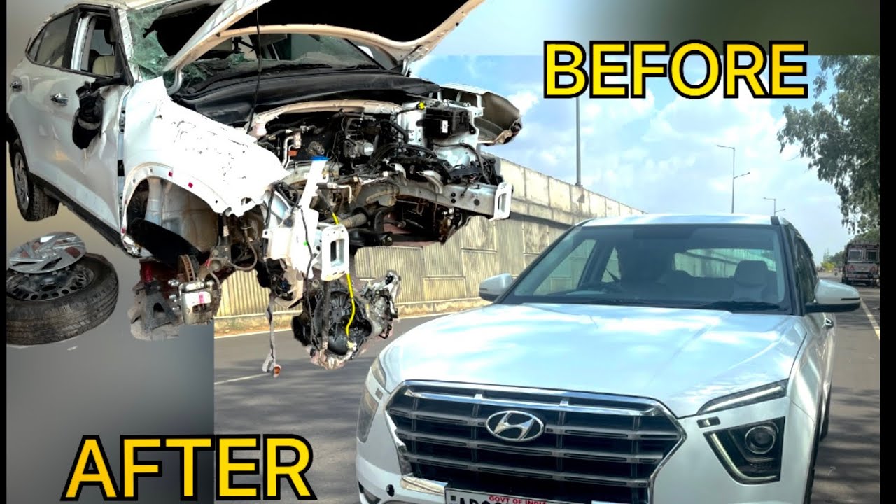REBUILDING A WRECKED 2022 HYUNDAI CRETA IN 10 MINUTES - YouTube
