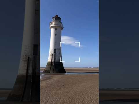 New Brighton beach#travel #brightonbeach #liverpool #shipyard #lighthouse #beach#ytshorts #uk #short