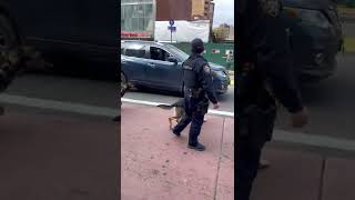 NYPD Officers with their #K9 searching for #explosives in flushing, nyc ….. #queens #nyc