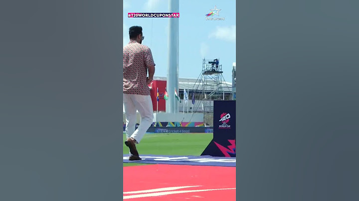 #AFGvIND: | Irfan Pathan carries out the ICC Men's T20 World Cup trophy | #T20WorldCupOnStar