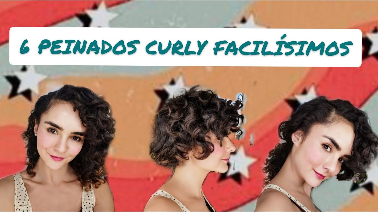 ¡6 PEINADOS FÁCILES PARA CABELLO RIZADO! YouTube