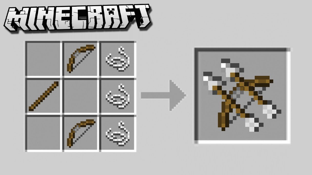 Easy DOUBLE ARROW BOWS in Minecraft! - YouTube