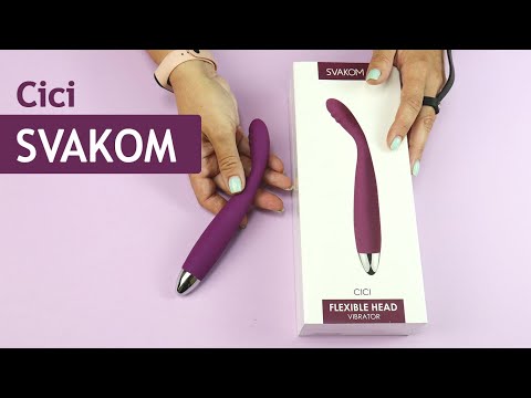 Тонкий смарт-вибратор точки G Svakom Cici 2 Lilac, подогрев до 38 °C (промокод на скидку на dido.uno JXCEJ3PH), видео 1