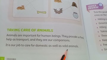Oxford Supplementary Reading Material Understanding Stem Grade 1 Unit 2 Animals / Solved exercise