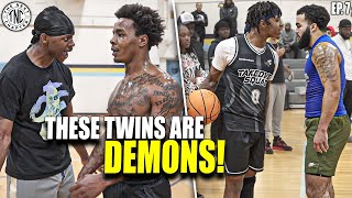 "YOUR BOYFRIEND IS A B****!" These Twins Are ABSOLUTE MENACES On The Court! (2v2 Gets HEATED)