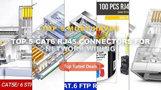 Don't Buy Top 5 Cat6 RJ45 Connectors For Network Wiring Before Watching This! - ZoeRax 50pcs Shielde Update