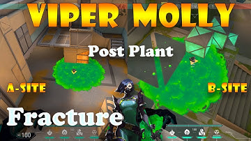 Valorant Top 15 Viper Post Plant Molly Lineups for Fracture Valorant Tips and Tricks fracture guide