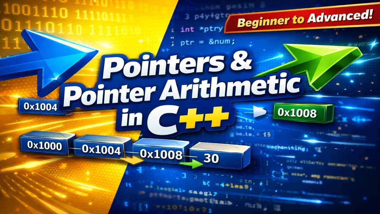 C++ Pointers & Pointer Arithmetic Explained | Beginner to Advanced ...