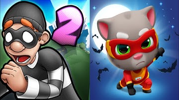 Robbery Bob 2 vs Talking Tom Hero Dash New Update Gameplay Android,ios Part 17