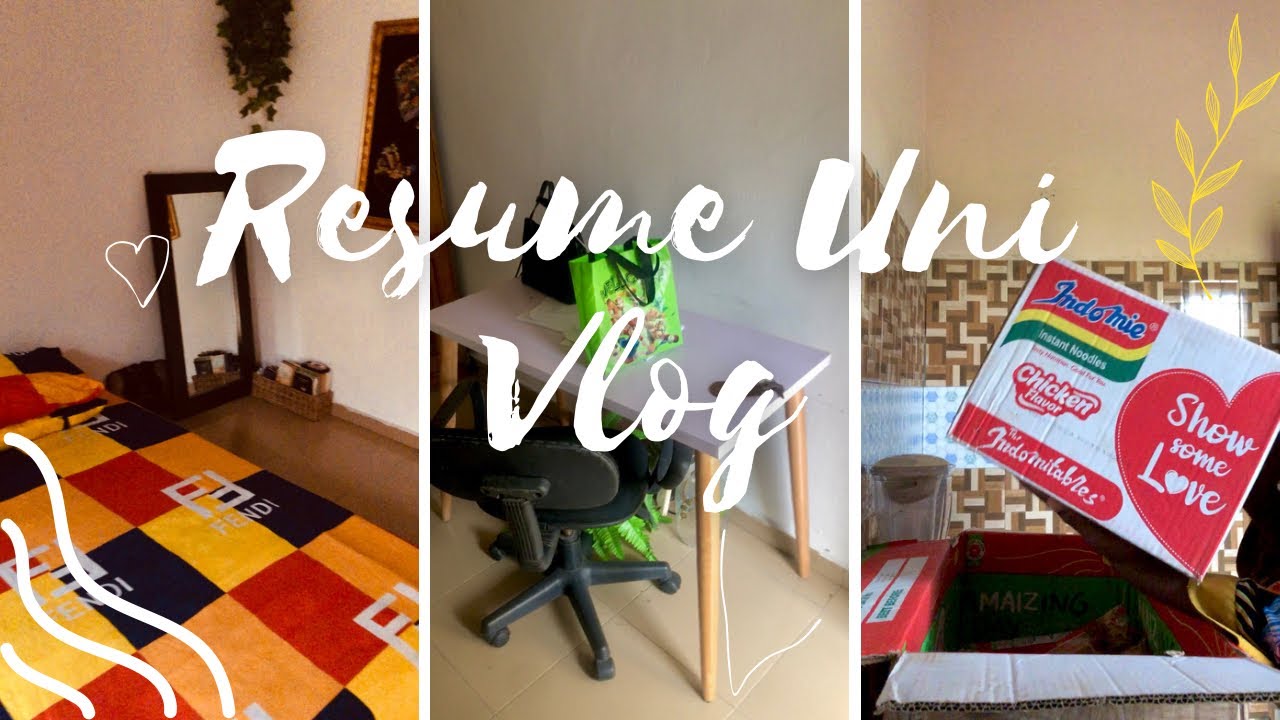 Resume Uni with me; student vlog, cleaning, unpacking, final semester in uni 