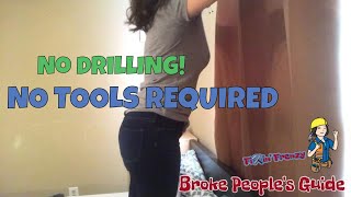 No drill curtain rods - how to install curtain rods without drilling
