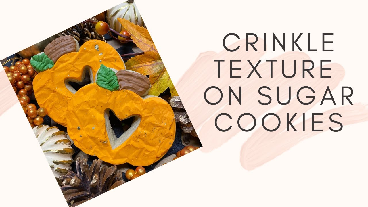 Crinkle Texture on Sugar Cookies