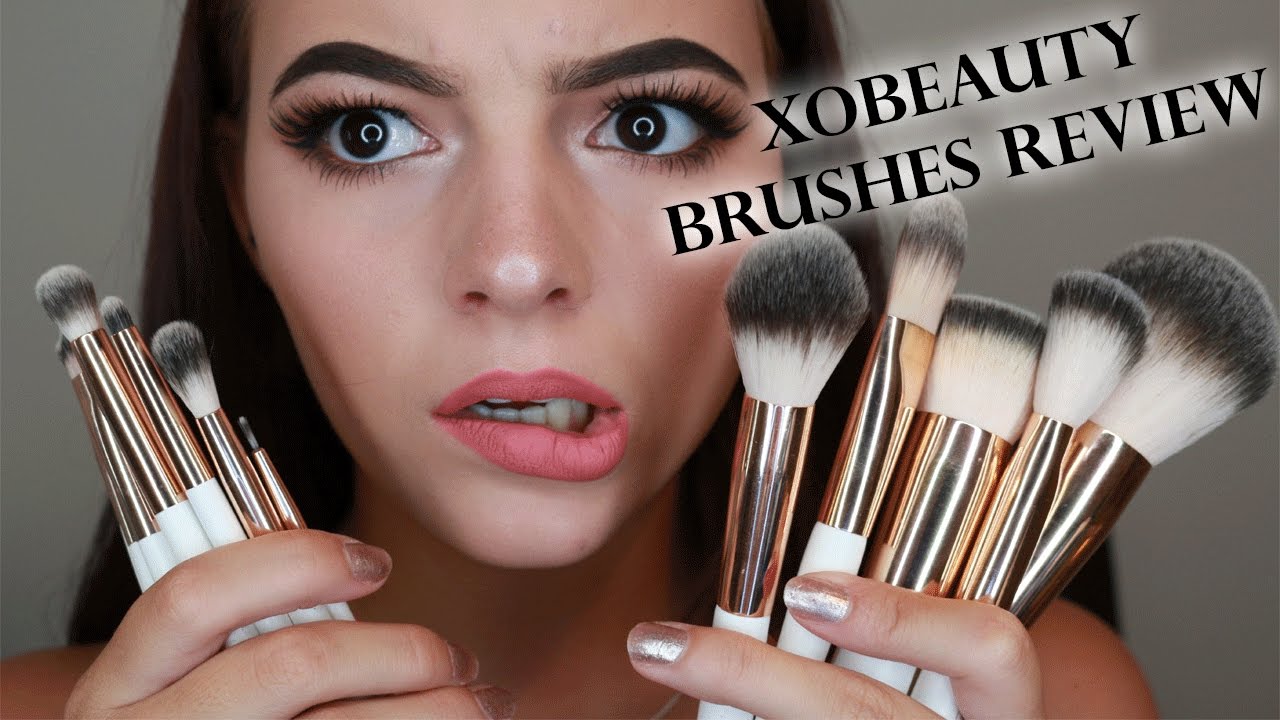 xobeauty 12 piece vegan brush set review & tutorial!