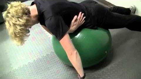 Stability Ball Shoulder Extension Exercise by Laurie Nuyens
