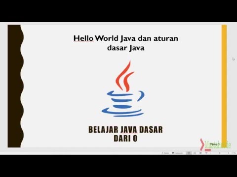 Aturan Dasar menulis code di java dan membuat Hello World di Java