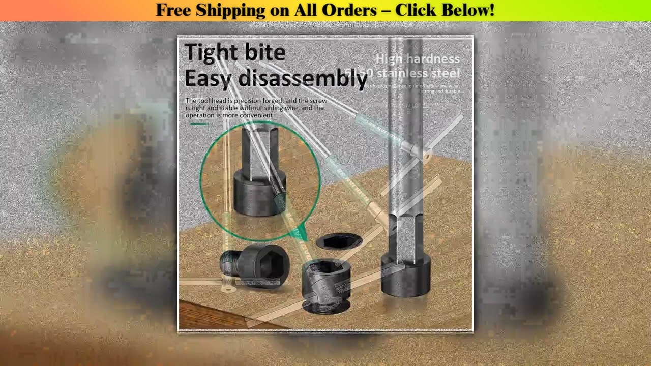 8/10Pcs Torx Screwdriver Set T-Type Allen Hex Wrench Chrome Spanner Socket Hand Wrench Tool T/L