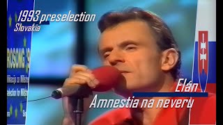 eurovision 1993 preselection 🇸🇰 Slovakia - Elán - Amnestia na neveru ᴴᴰ