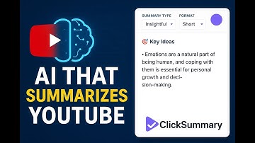 clicksummary Tutorial with new UI- Summarize YouTube Videos in Seconds! -
