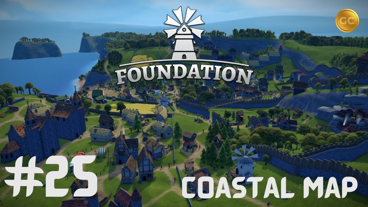 Foundation Gameplay 2022 | Update 1.8.1 | Coastal Map | Medieval Sandbox City Builder  | EP 25