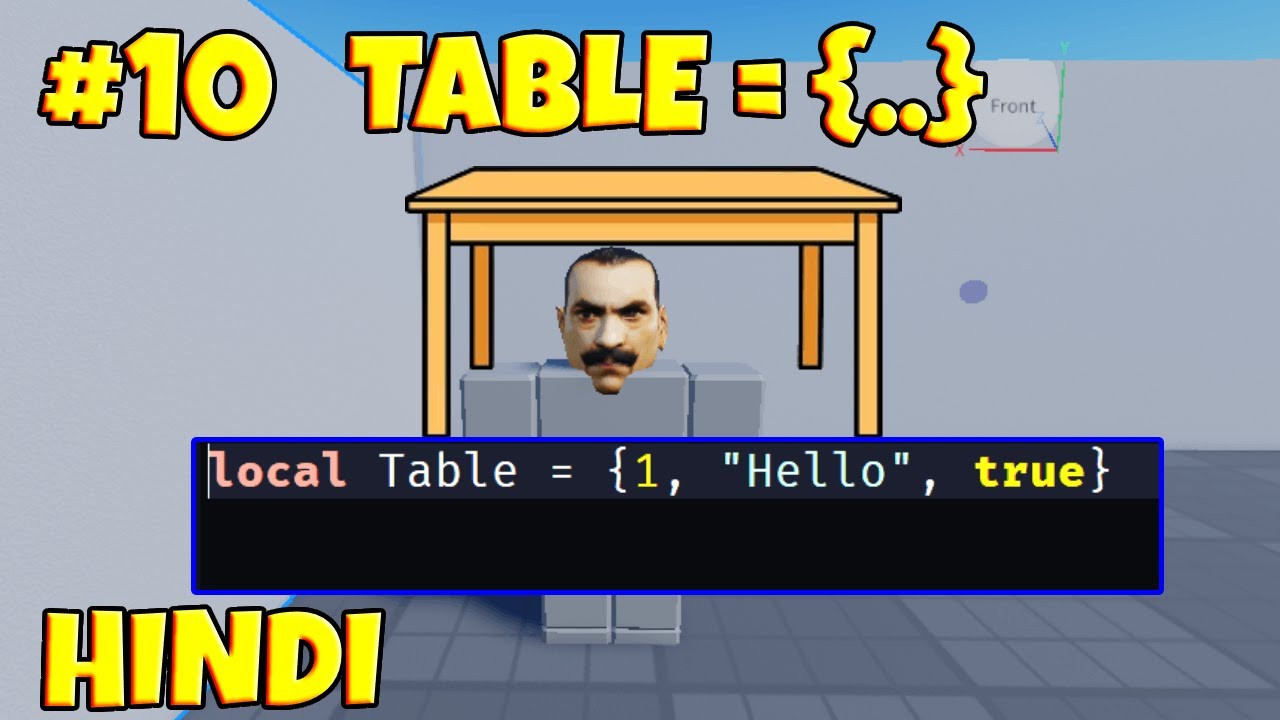 #10  (Tables) : Roblox Scripting Tuorials In Hindi