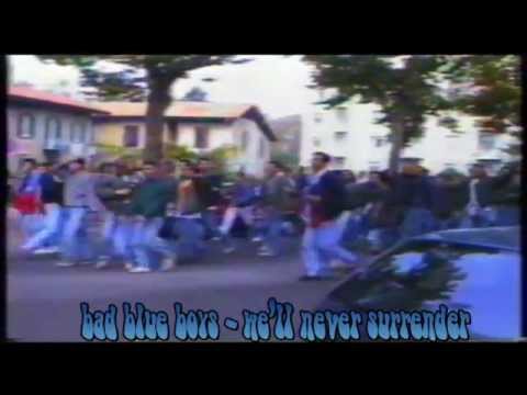 bad blue boys hooligans bergamo 1990 police fight