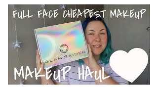 FULL FACE OF THE CHEAPEST MAKEUP FROM GLAM RAIDER 👍🏻