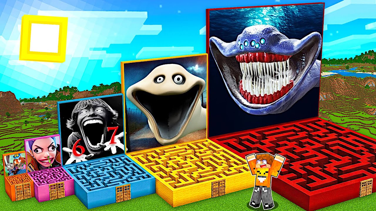 NIE WYBIERZ ZŁEGO LABIRYNTU POTWORÓW w Minecraft! (Bloop, 67, Zootopia 2, Hungry Worm, Rumi)