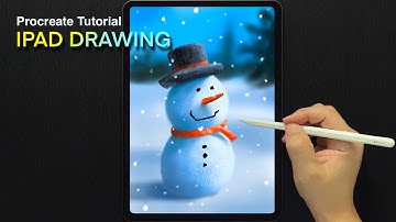 iPad Drawing TUTORIAL / Snowman