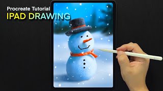 iPad Drawing TUTORIAL / Snowman
