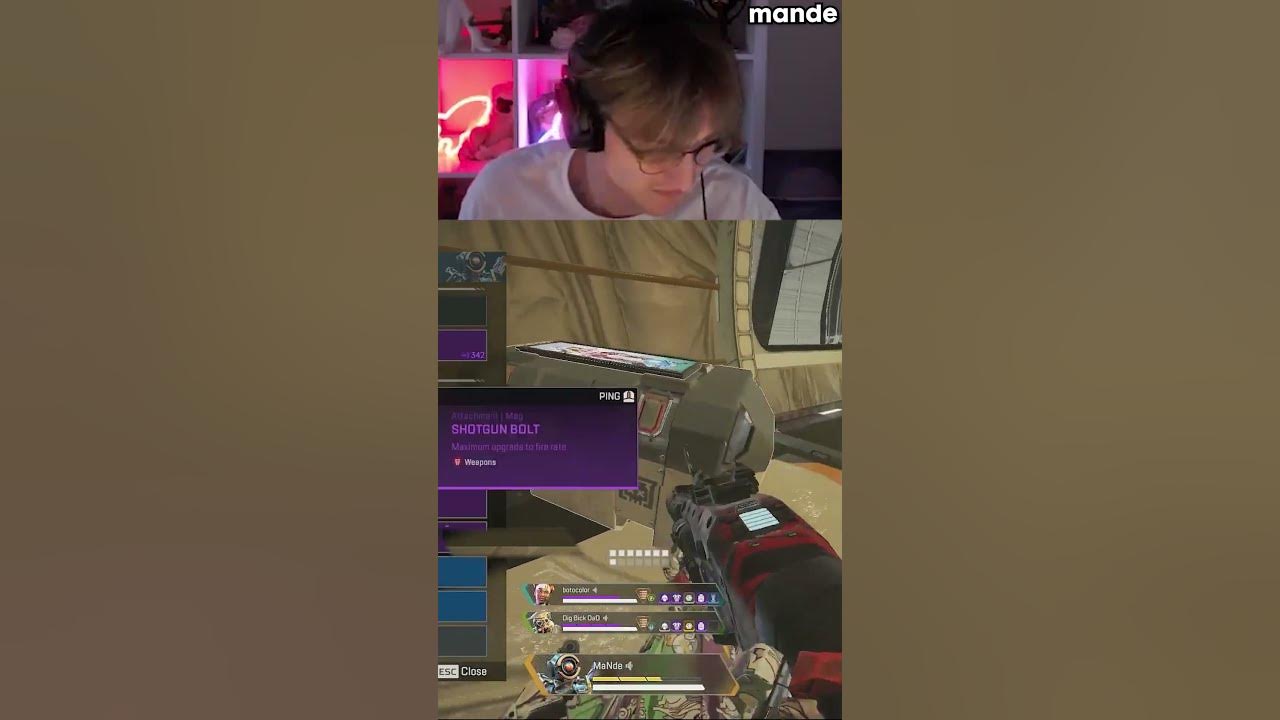 I m sure mande was definitely lagging right there apex legends youtube