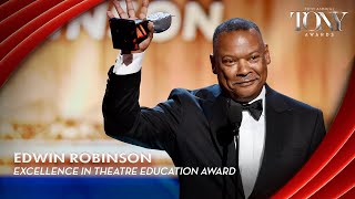 Edwin Robinson | 2025 Excellence in Theatre Education Award Acceptance Speech