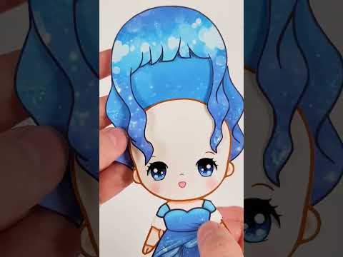 ♡ #<strong>blue</strong>  #<strong>shorts</strong> #diy #paperdolls 예뿍 종이구관