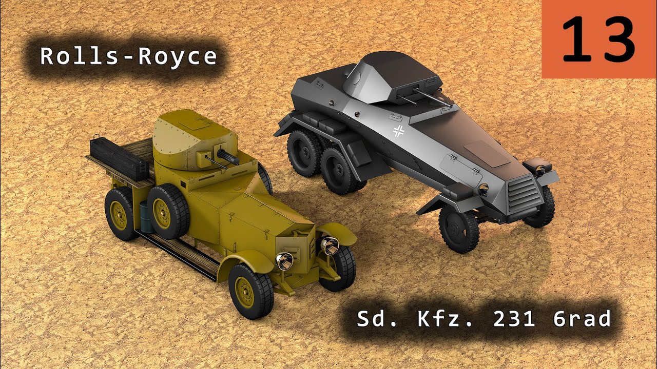 Броневик Rolls-Royce против Sd. Kfz 231. Кто круче?