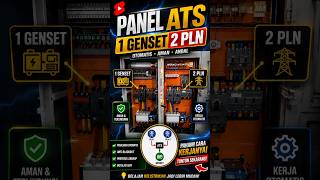 Panel ATS 1 Genset 2 PLN Otomatis Pindah Listrik ⚡ #shorts