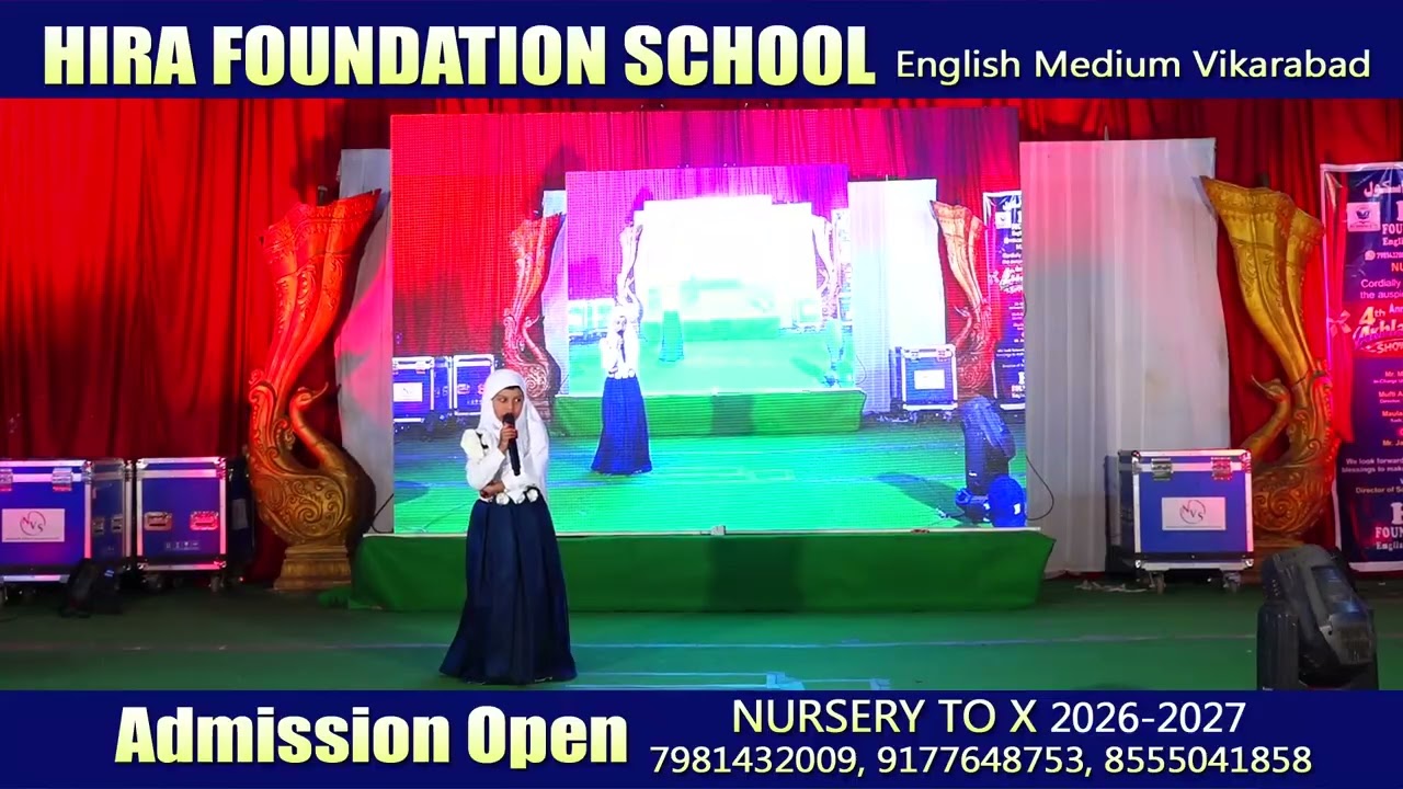 4th akhlaaq show from Hira Foundation English medium islamic school Vikarabad TS