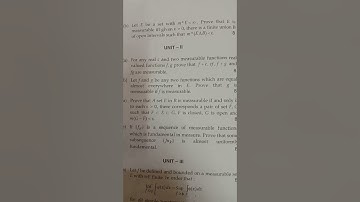 MDU msc maths measure and integration theory paper 2021