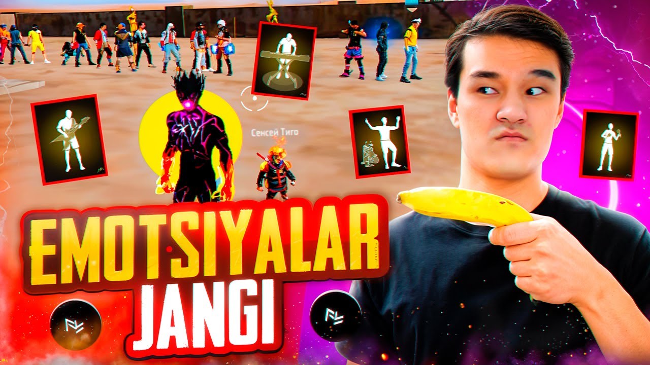 EMOTSIYALAR JANGI OYNAB 1000 ALMAZ YUTIB OLISHDI / FREE FIRE CHALLANGE #4 #freefire