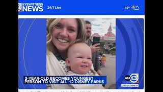 Bootsie Darrington Wins Guinness World Record For Being The Youngest To Visit Every Disney Park