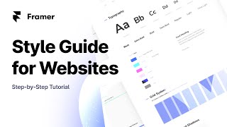 Create Professional Style Guides for Websites - Framer Tutorial