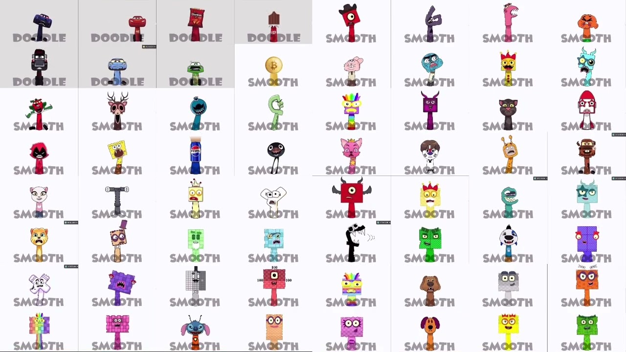 Sprunki oc ultimateparison 1 @Doodle0304 @SMOOTH_ANIMATION142 