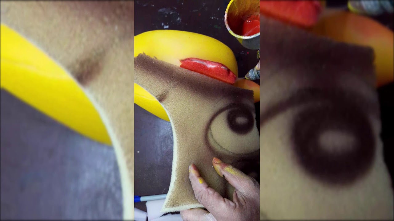 TUTORIAL TRABAJO ARTÍSTICO CURSO DE MASCARAS EN ESPUMA TIPO GORRO(4)