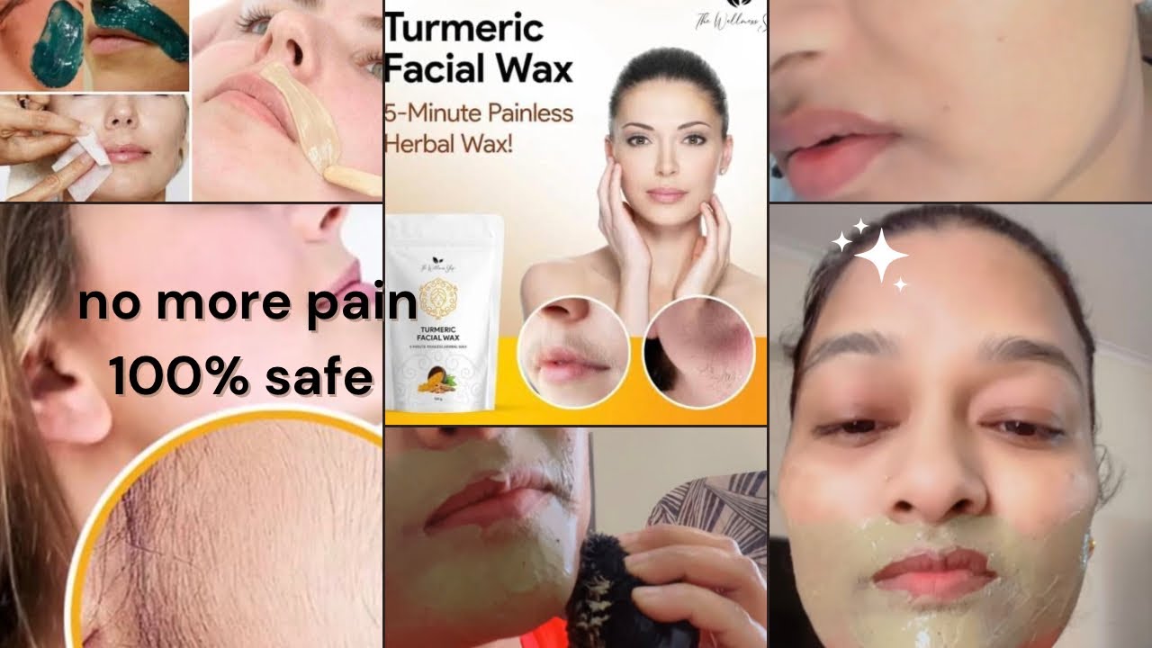 Organic facial hair remove powder painless 5 minute mei karen hard se