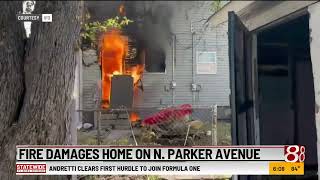 Fire damages home on North Parker Avenue in Indianapolis