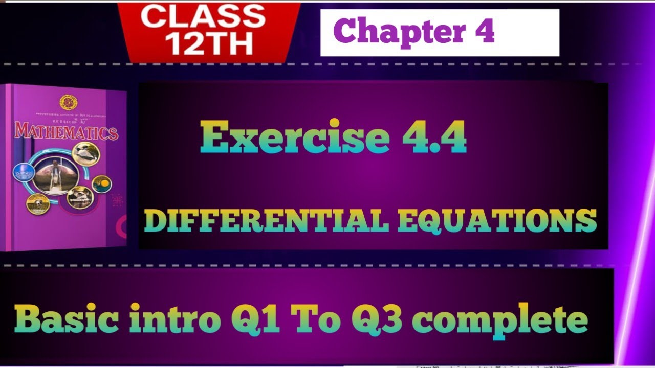 Exercise 4.4 ||Class12th |ex4.4federal board maths|Class12 || ex 4.4 || Q1 To Q3 complete