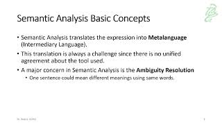 Famous 020 - NLP: Semantic Analysis Basic Concepts Profile